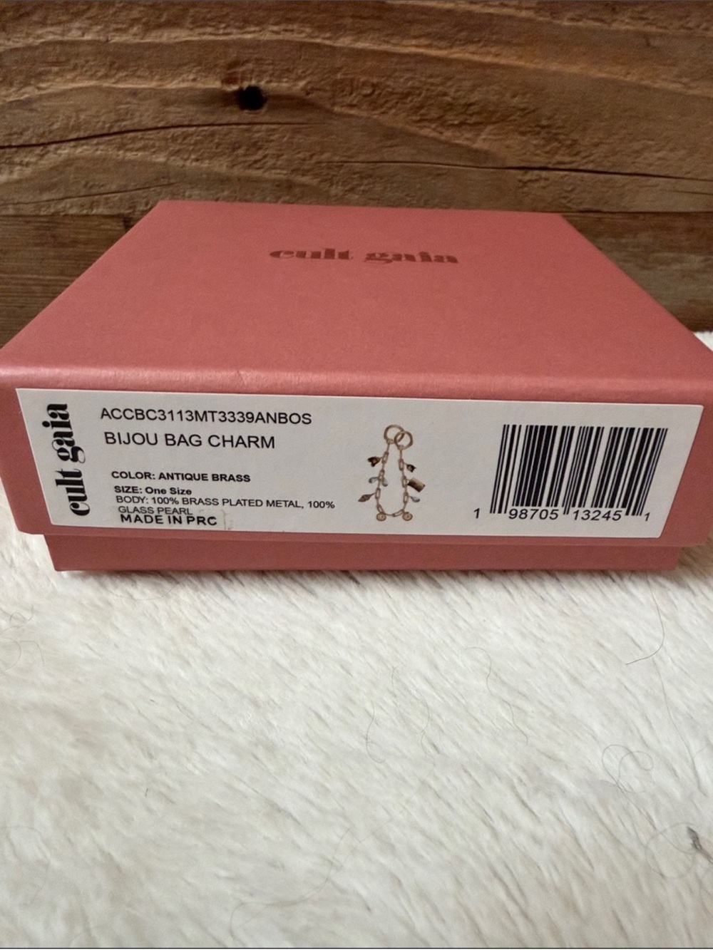 Cult Gaia Buou Antique Brass Bag Charm New In Box - Picture 6 of 10